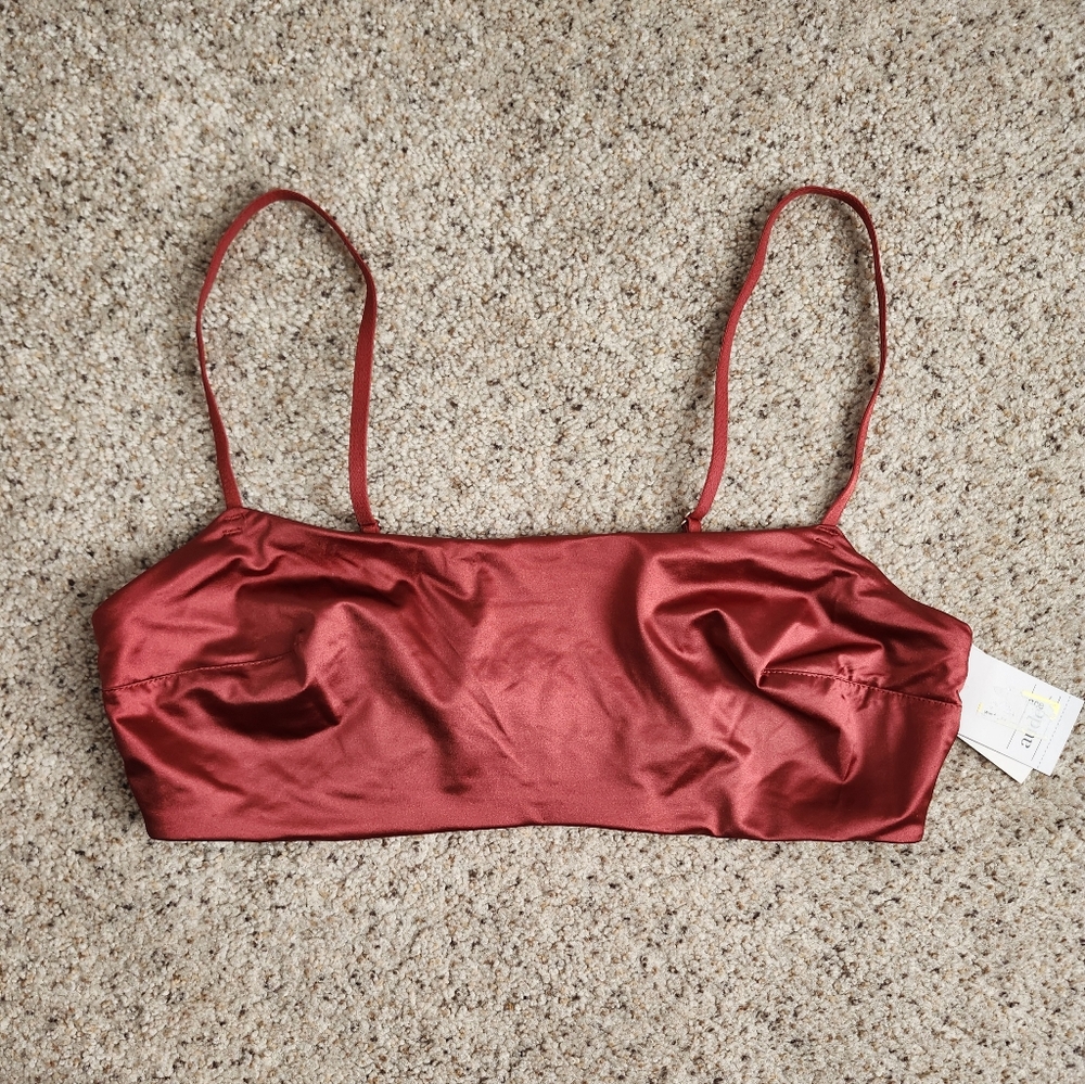 Red Satin Sexy Bra